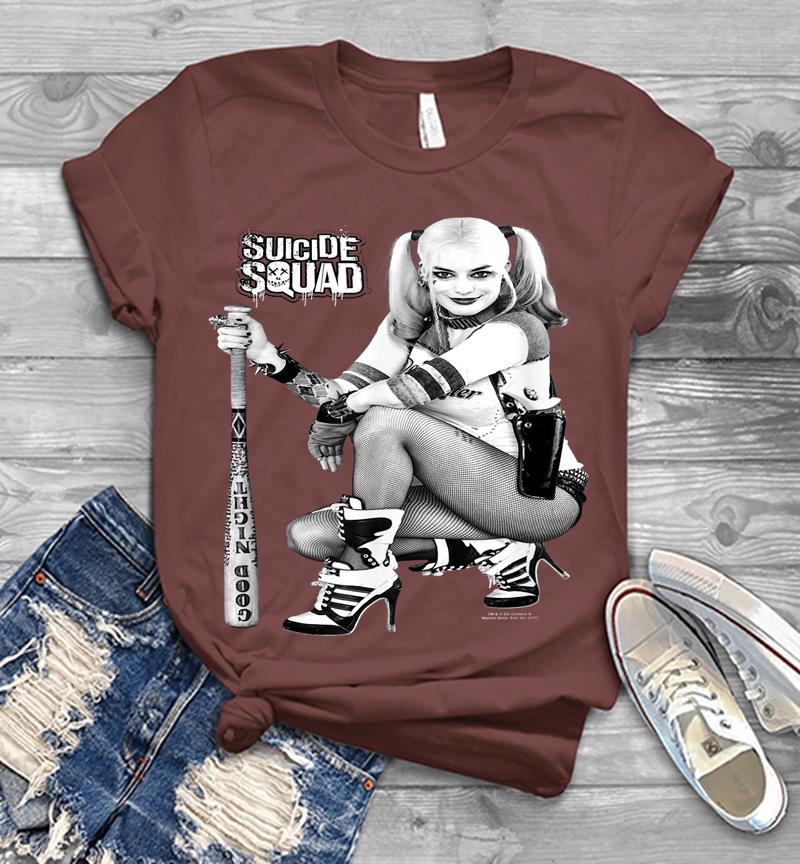 Inktee Store - Suicide Squad Harley Quinn Kneel Mens T-Shirt Image
