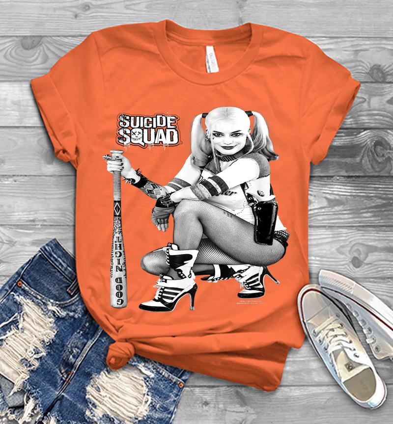 Inktee Store - Suicide Squad Harley Quinn Kneel Mens T-Shirt Image