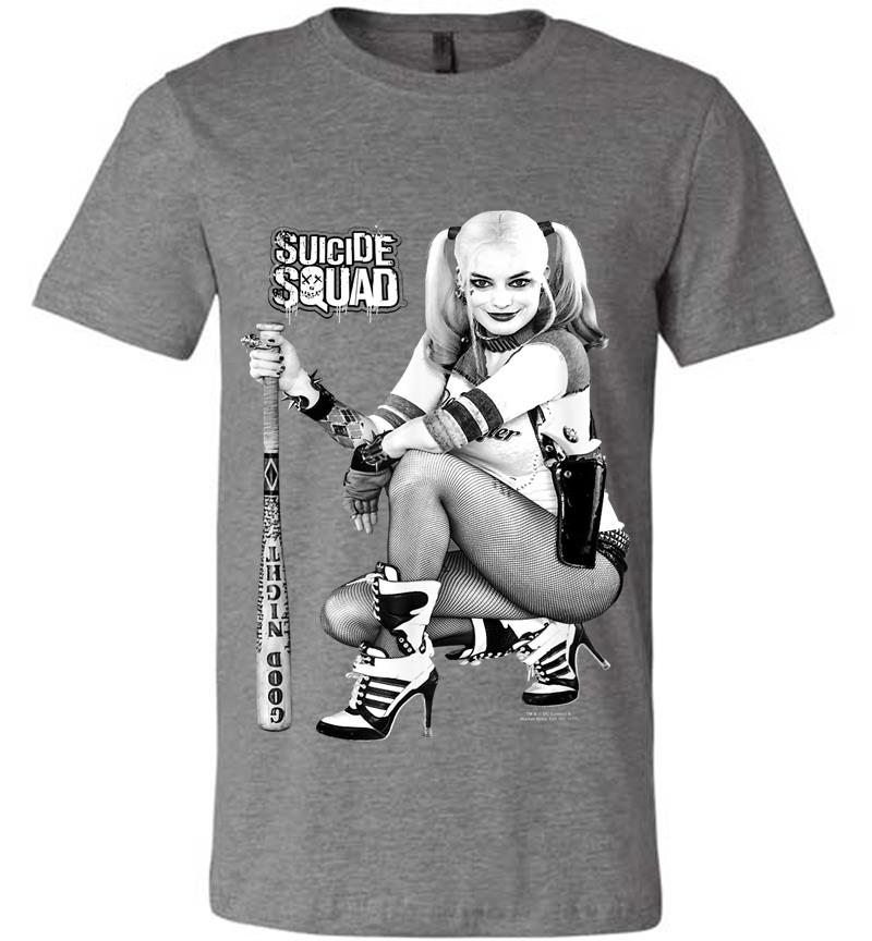 Inktee Store - Suicide Squad Harley Quinn Kneel Premium T-Shirt Image
