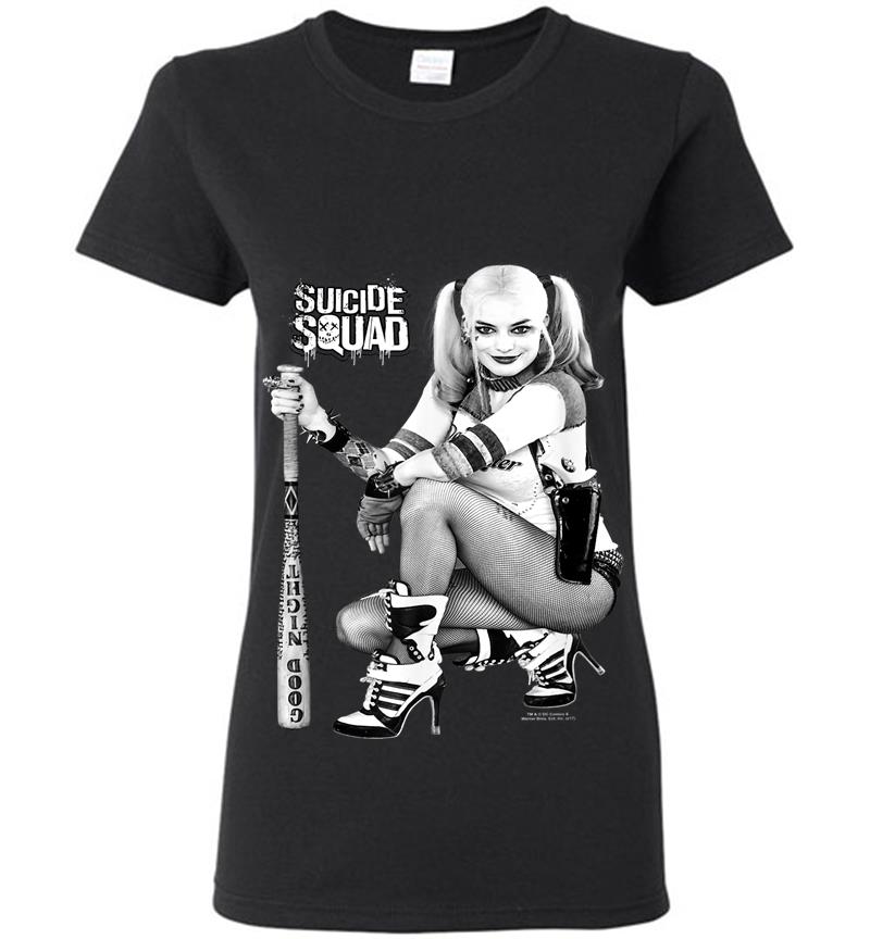 Suicide Squad Harley Quinn Kneel Womens T-Shirt