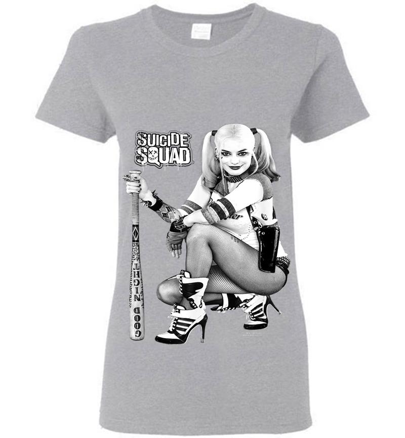 Inktee Store - Suicide Squad Harley Quinn Kneel Womens T-Shirt Image