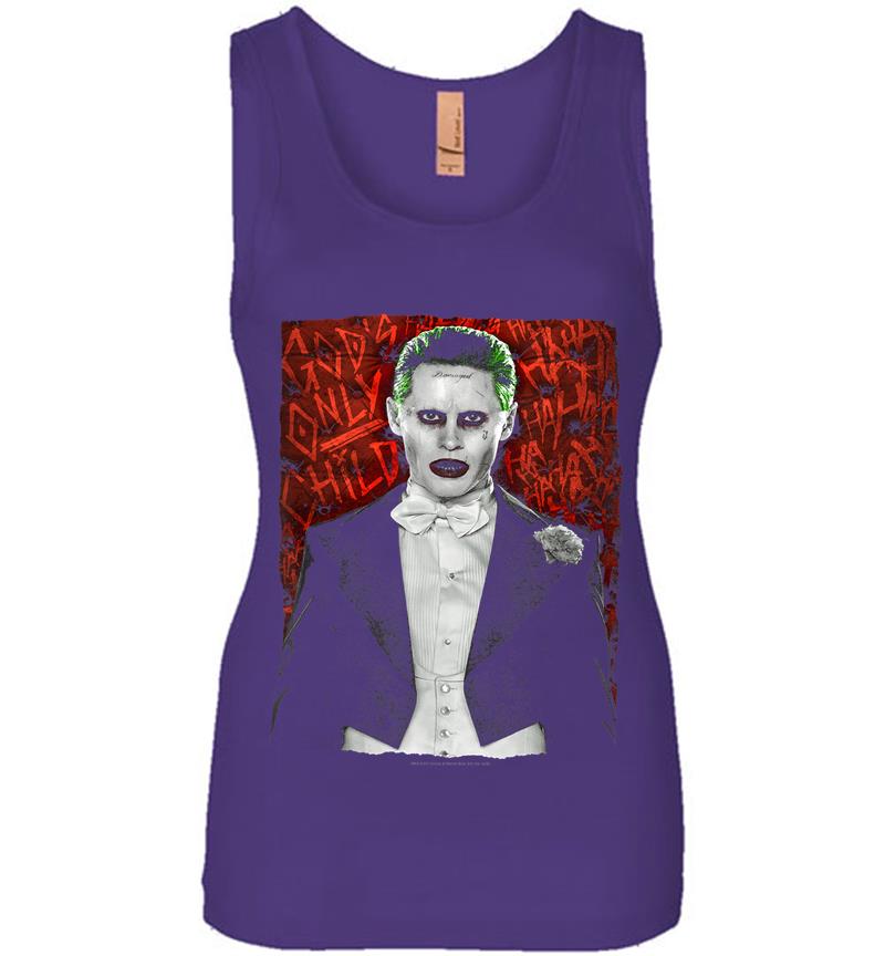 Inktee Store - Suicide Squad Joker Dressed To Kill Womens Jersey Tank Top Image