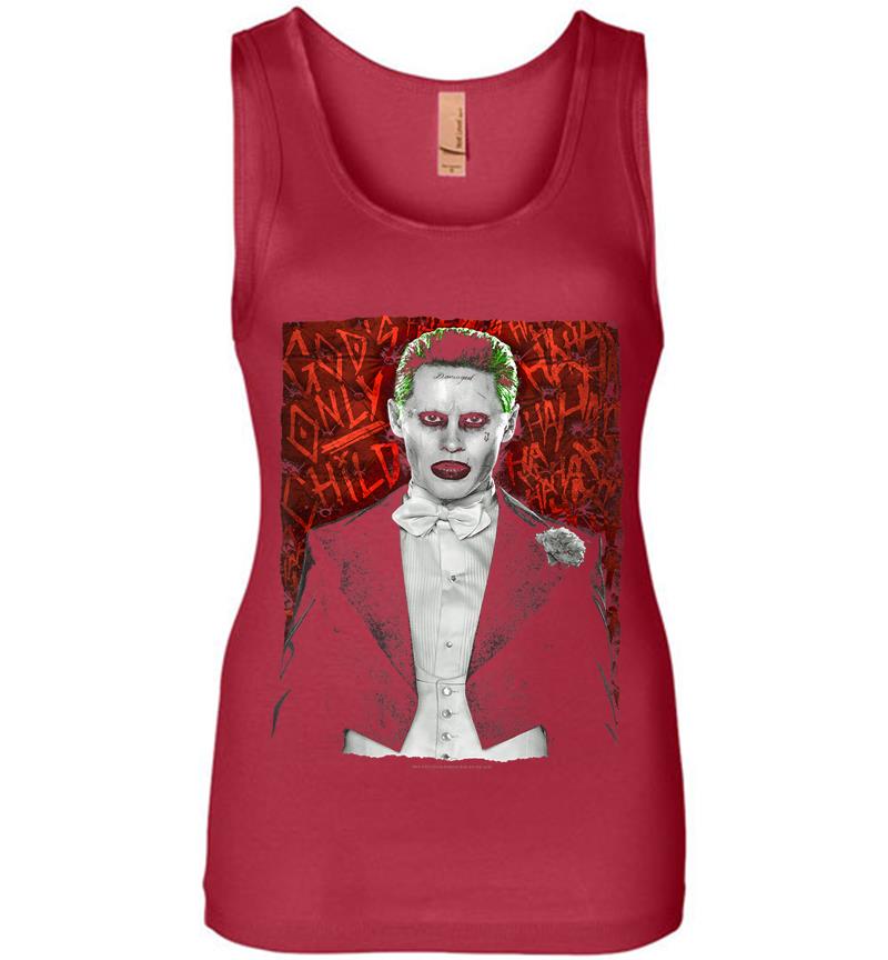 Inktee Store - Suicide Squad Joker Dressed To Kill Womens Jersey Tank Top Image