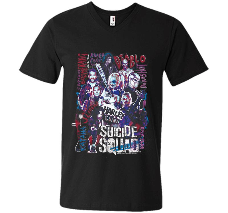 Suicide Squad The Squad V-Neck T-Shirt