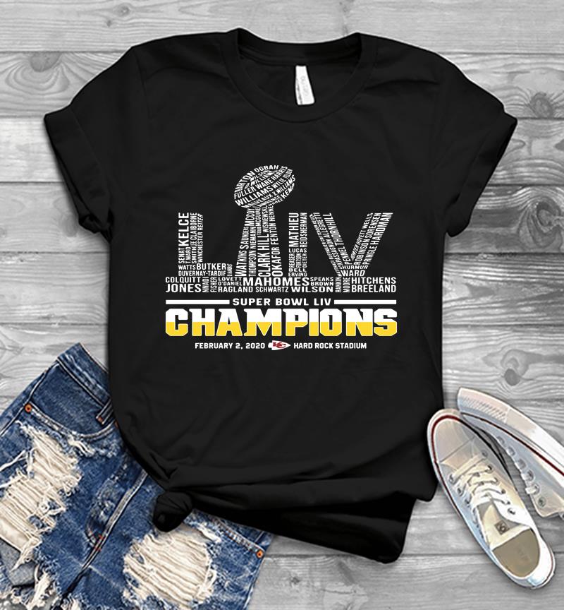 Super Bowl Liv Champion Kansas City Chiefs 2020 Mens T-shirt