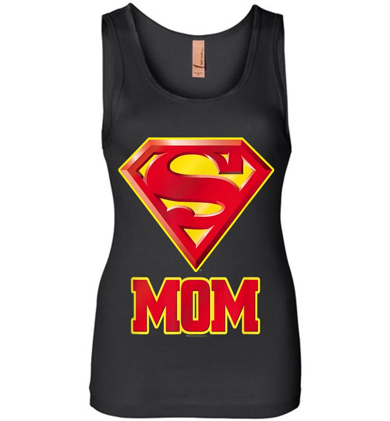 Superman Super Mom Womens Jersey Tank Top
