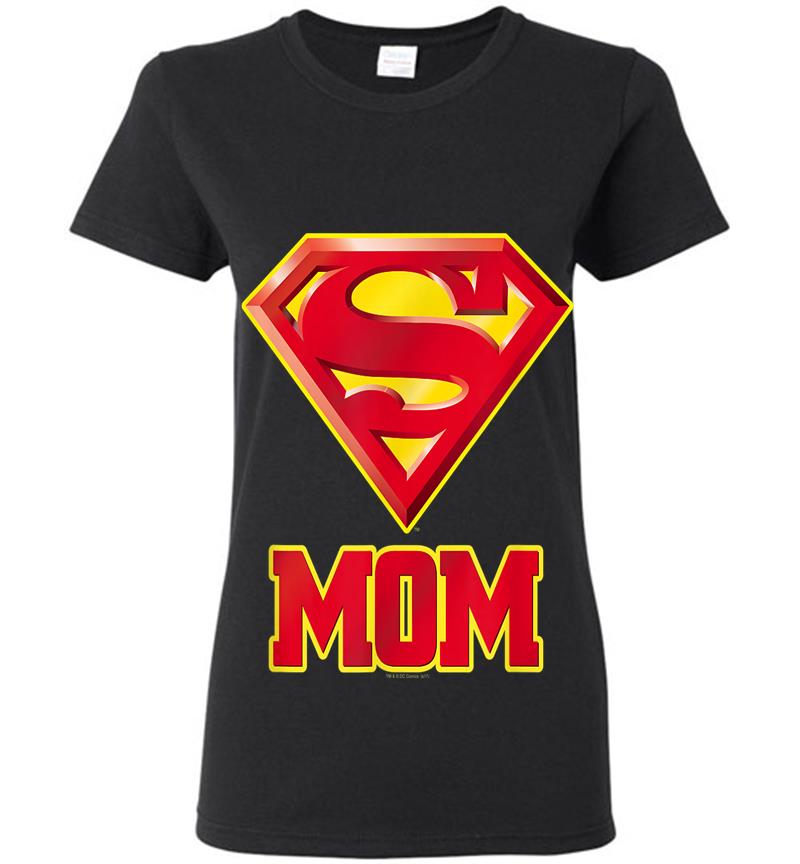 Superman Super Mom Womens T-Shirt