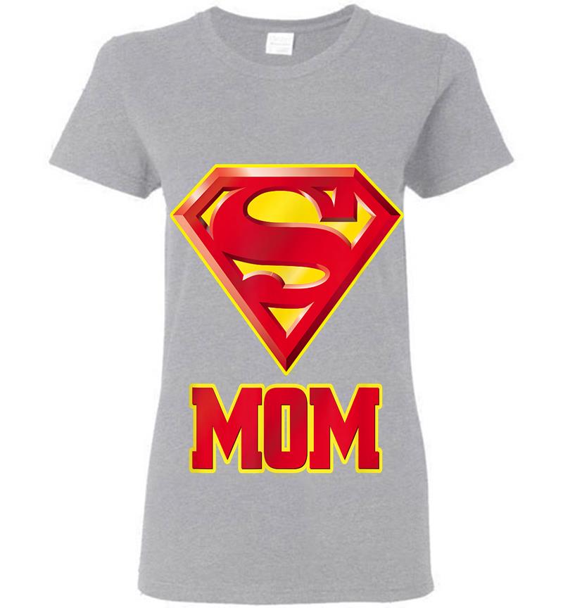 Inktee Store - Superman Super Mom Womens T-Shirt Image