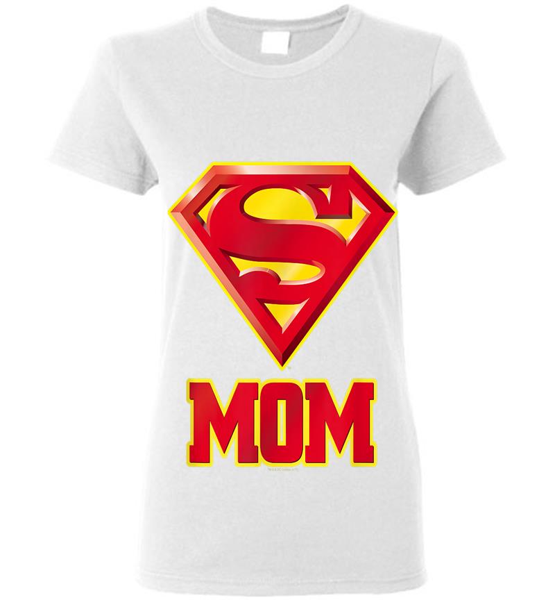 Inktee Store - Superman Super Mom Womens T-Shirt Image