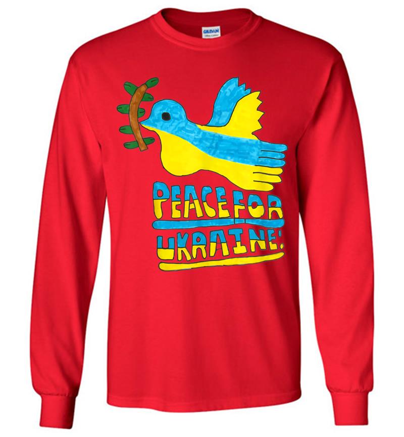 Inktee Store - Support Ukraine I Stand With Ukraine Flag Free Ukraine (1) Long Sleeve T-Shirt Image