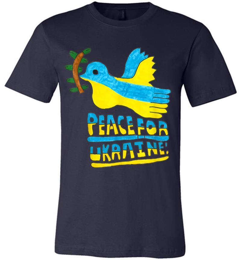Inktee Store - Support Ukraine I Stand With Ukraine Flag Free Ukraine (1) Premium T-Shirt Image