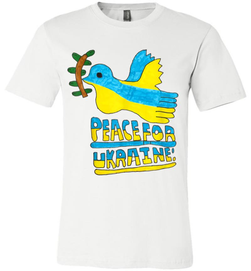 Inktee Store - Support Ukraine I Stand With Ukraine Flag Free Ukraine (1) Premium T-Shirt Image