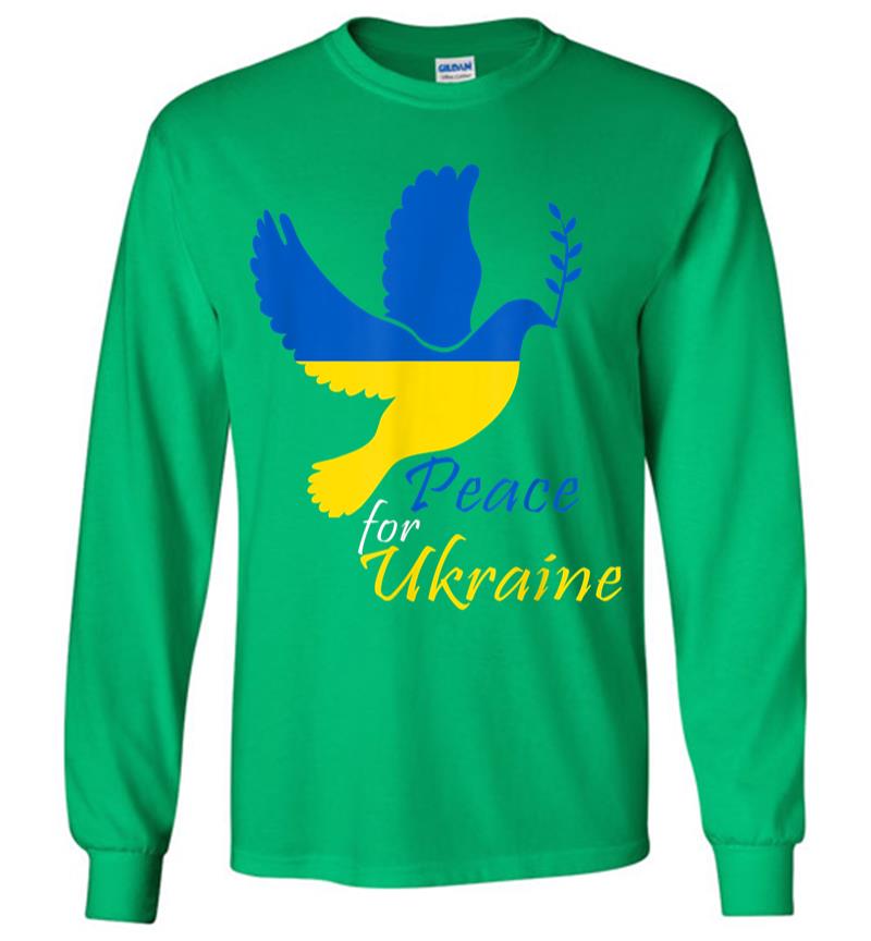 Inktee Store - Support Ukraine I Stand With Ukraine Flag Free Ukraine Long Sleeve T-Shirt Image