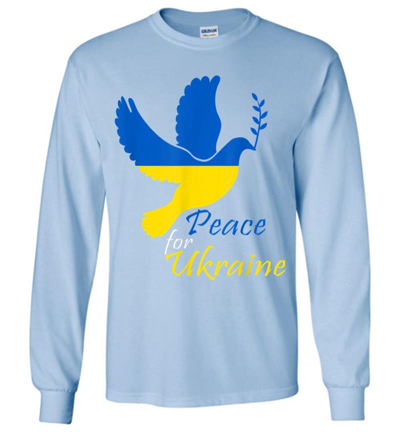 Inktee Store - Support Ukraine I Stand With Ukraine Flag Free Ukraine Long Sleeve T-Shirt Image