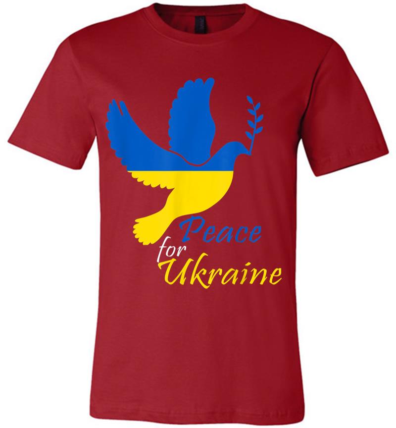 Inktee Store - Support Ukraine I Stand With Ukraine Flag Free Ukraine Premium T-Shirt Image