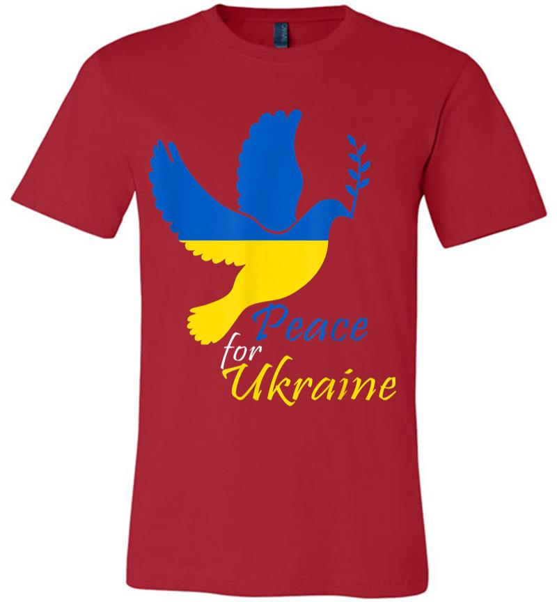 Inktee Store - Support Ukraine I Stand With Ukraine Flag Free Ukraine Premium T-Shirt Image