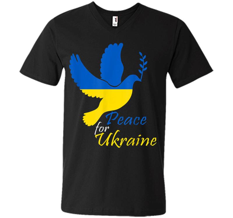 Support Ukraine I Stand With Ukraine Flag Free Ukraine V-neck T-shirt