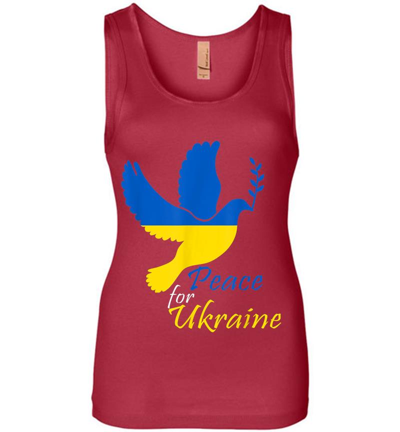 Inktee Store - Support Ukraine I Stand With Ukraine Flag Free Ukraine Women Jersey Tank Top Image