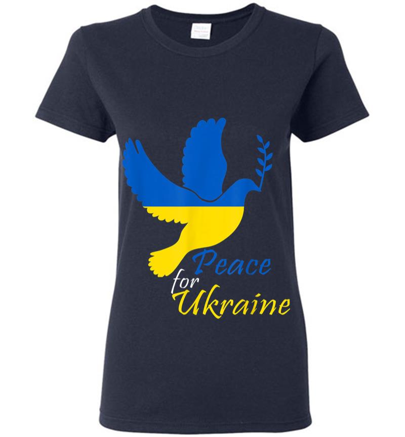 Inktee Store - Support Ukraine I Stand With Ukraine Flag Free Ukraine Women T-Shirt Image