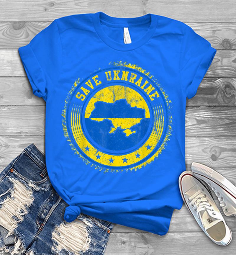 Inktee Store - Support Ukraine Save Ukraine Ukrainian Flag Men T-Shirt Image