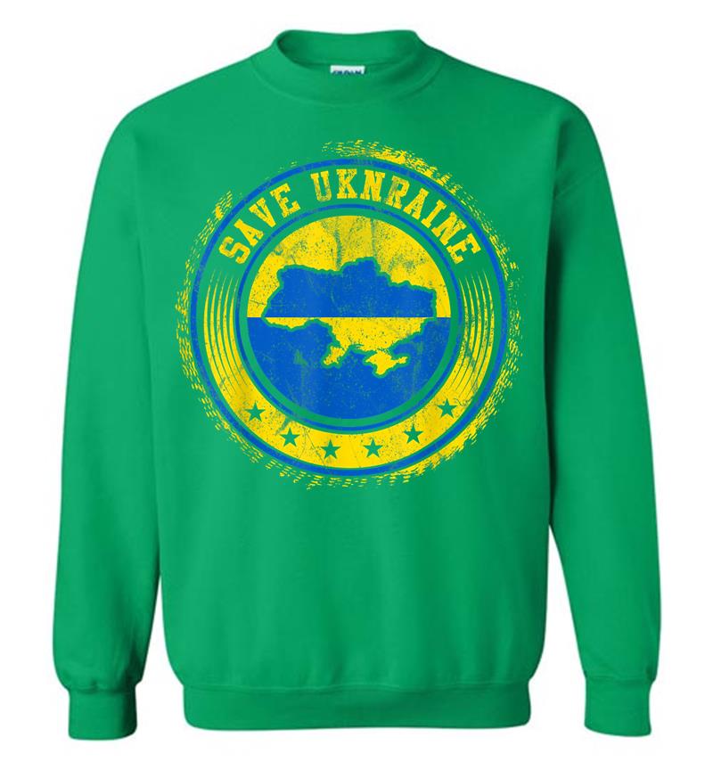 Inktee Store - Support Ukraine Save Ukraine Ukrainian Flag Sweatshirt Image