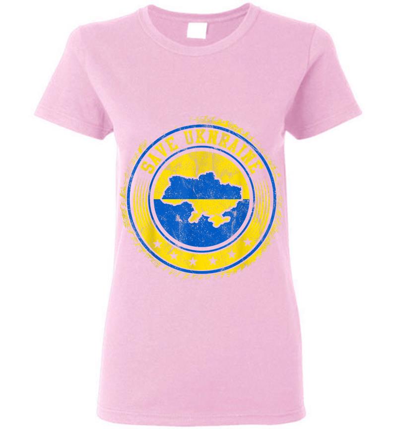 Inktee Store - Support Ukraine Save Ukraine Ukrainian Flag Women T-Shirt Image