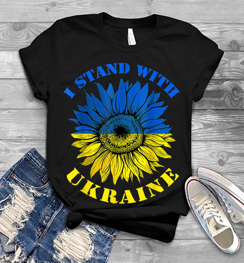 Support Ukraine Stand I With Ukraine Flag Sunflower Men T-shirt