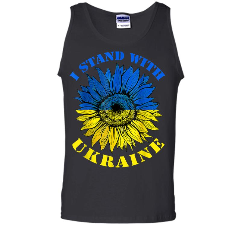 Support Ukraine Stand I With Ukraine Flag Sunflower Men Tank Top