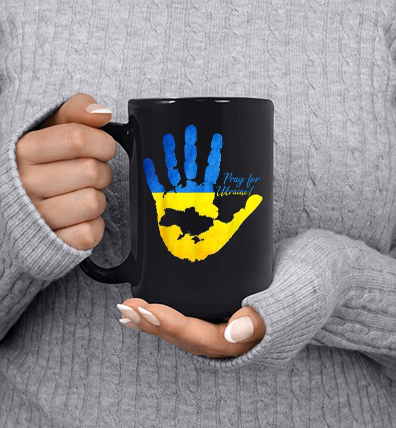 Support Ukrainians Map Pray For Ukraine Ukrainian Flag Pride Mug