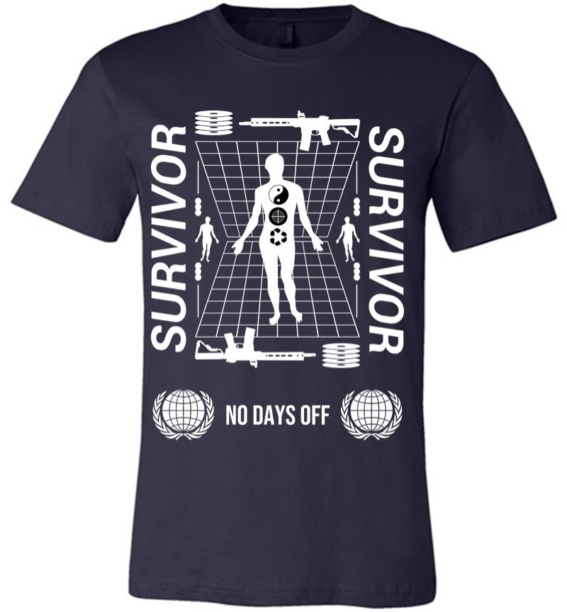 Inktee Store - Survivor No Days Off Premium T-Shirt Image