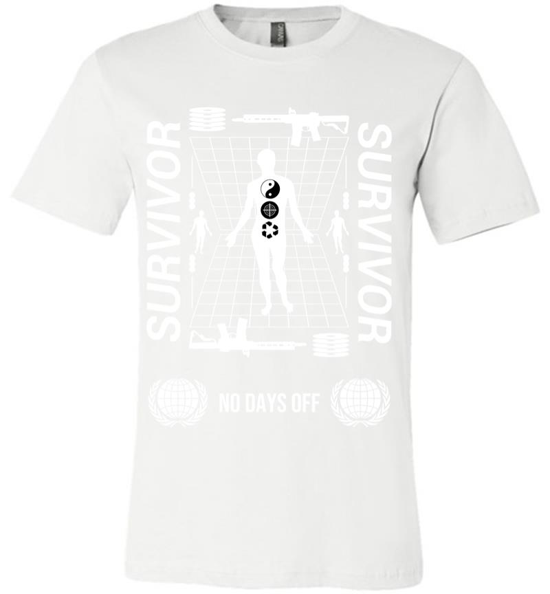 Inktee Store - Survivor No Days Off Premium T-Shirt Image