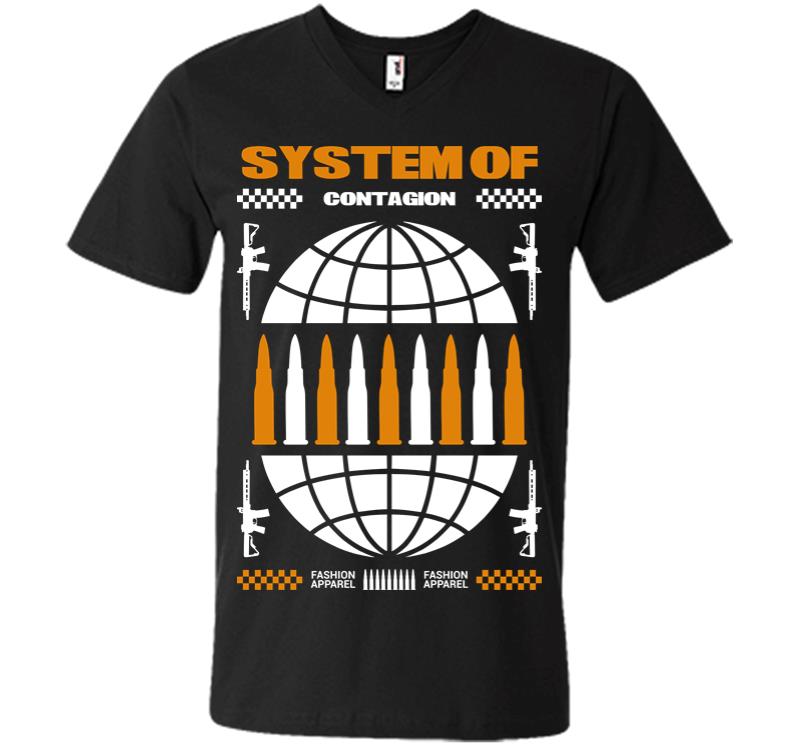 System of Contagion V-neck T-shirt