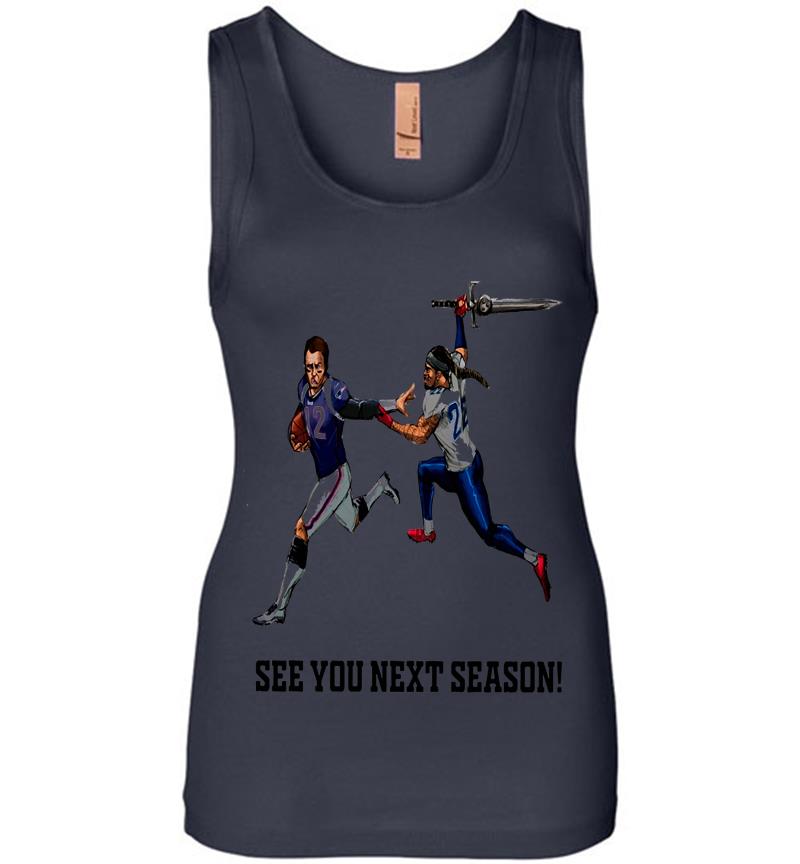 Inktee Store - Tennessee Titans Derrick Henry Vs Tom Brady New England Patriots See You Next Season Womens Jersey Tank Top Image