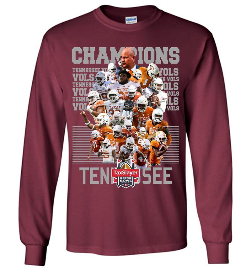 Inktee Store - Tennessee Volunteers Football Champions Taxslayer Gator Bowl Long Sleeve T-Shirt Image