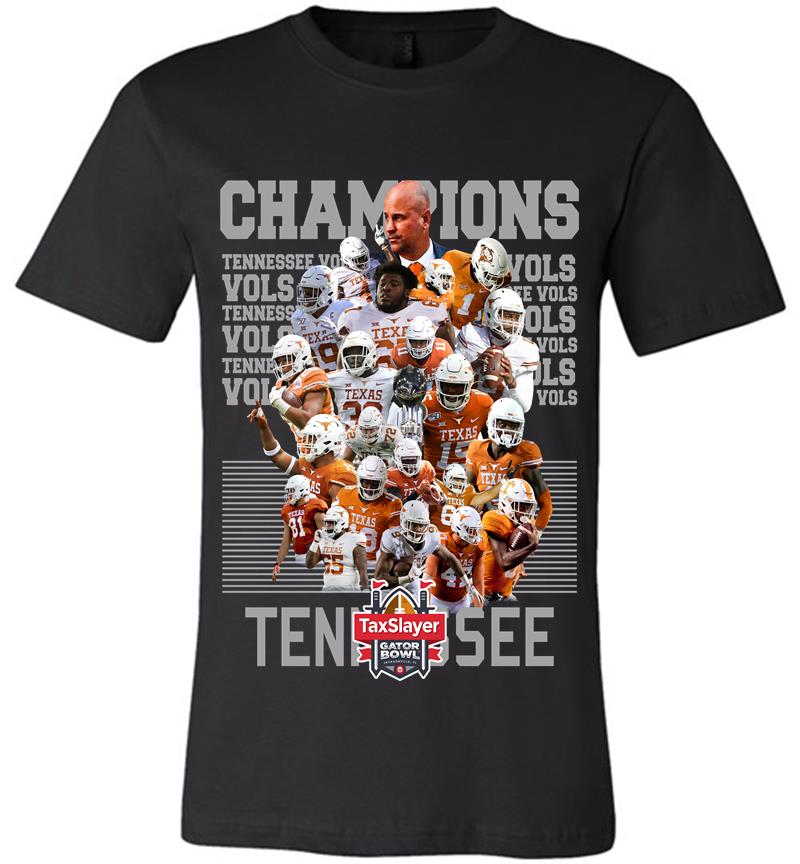 Tennessee Volunteers Football Champions Taxslayer Gator Bowl Premium T ...