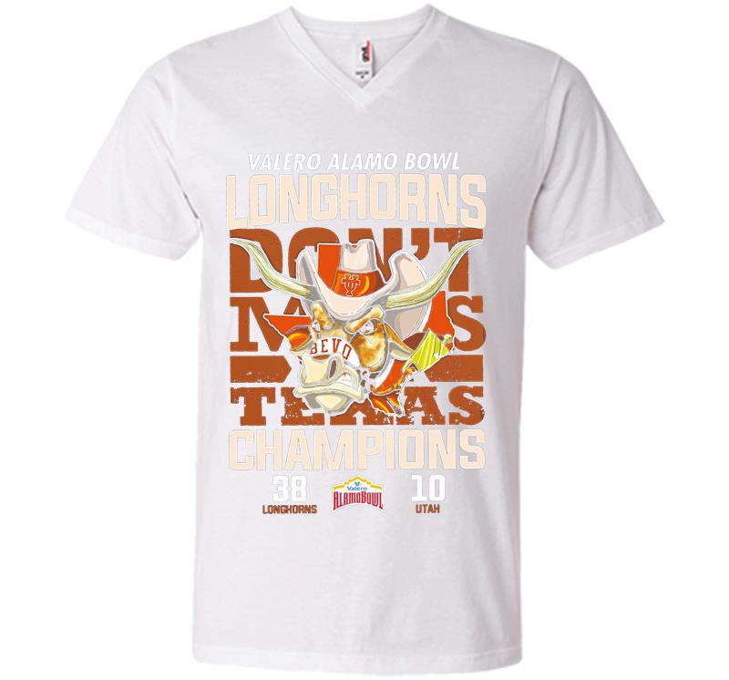 Inktee Store - Texas Longhorns Football Champions Valero Alamo Bowl Dont Miss Texas V-Neck T-Shirt Image