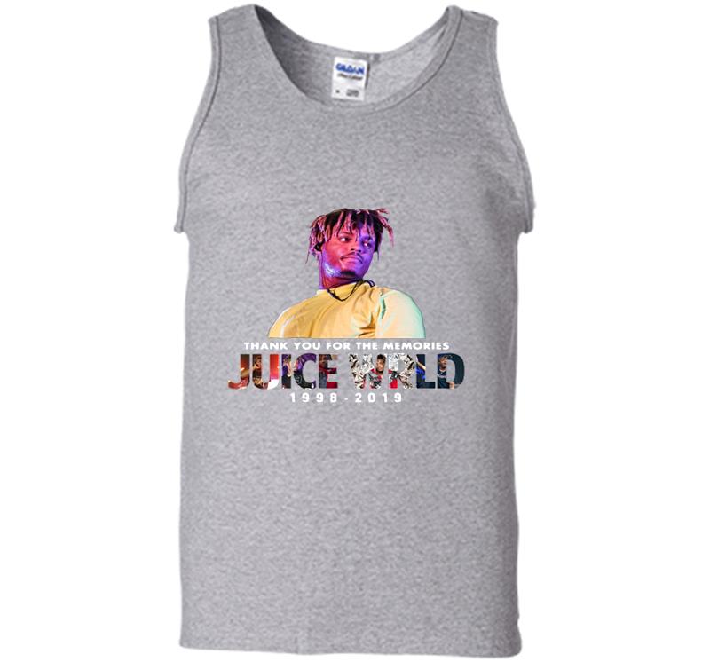Inktee Store - Thank You For The Memories Juice Wrld Rapper 1998-2019 Mens Tank Top Image
