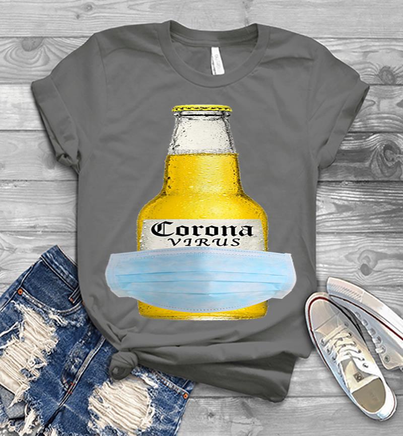 Inktee Store - The Coronavirus Beer - Corona Beer Virus Mens T-Shirt Image