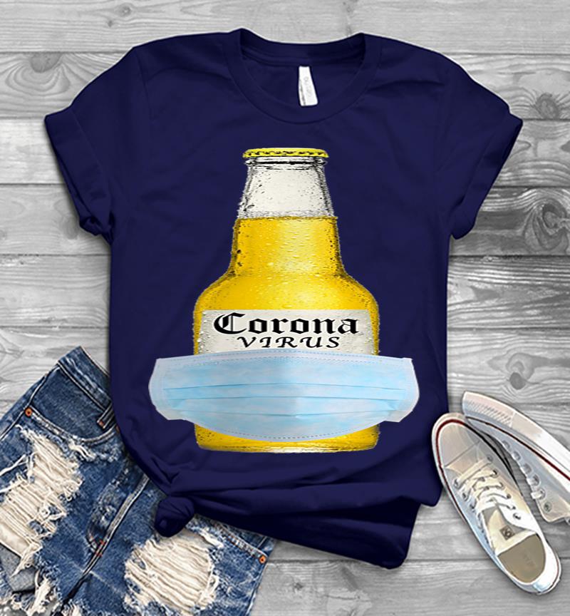 Inktee Store - The Coronavirus Beer - Corona Beer Virus Mens T-Shirt Image