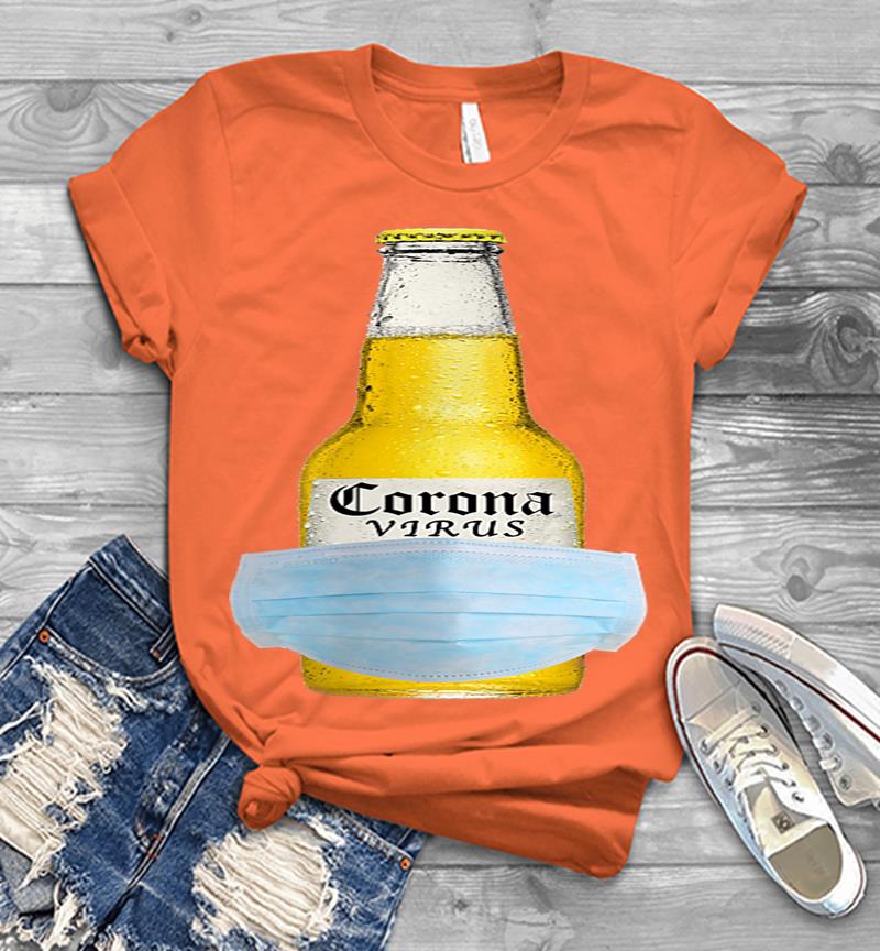 Inktee Store - The Coronavirus Beer - Corona Beer Virus Mens T-Shirt Image