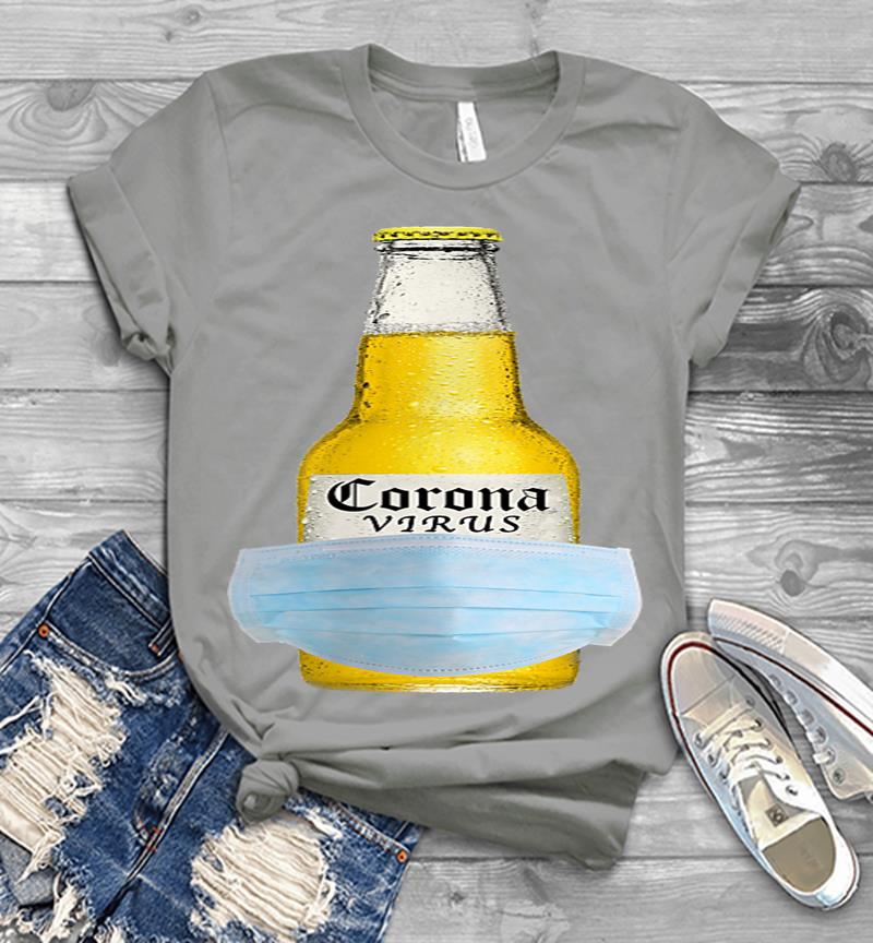 Inktee Store - The Coronavirus Beer - Corona Beer Virus Mens T-Shirt Image