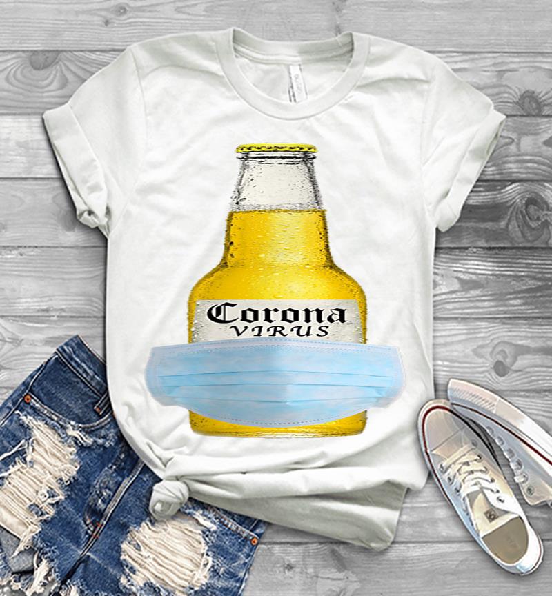 Inktee Store - The Coronavirus Beer - Corona Beer Virus Mens T-Shirt Image