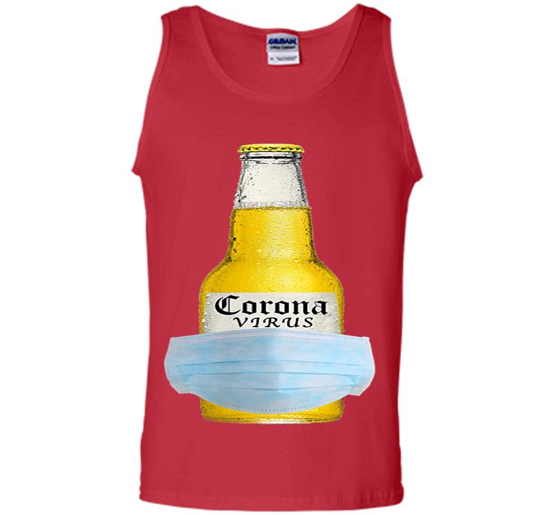 Inktee Store - The Coronavirus Beer - Corona Beer Virus Mens Tank Top Image