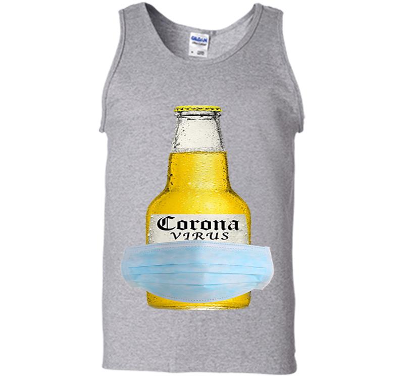 Inktee Store - The Coronavirus Beer - Corona Beer Virus Mens Tank Top Image