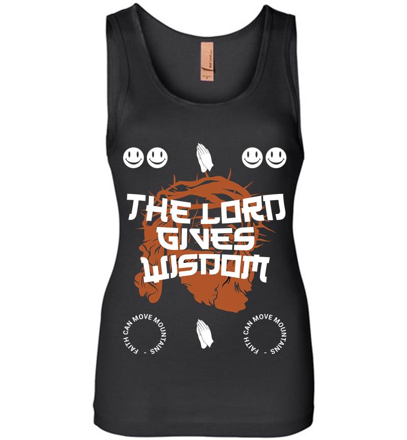 The Lord Gives Wisdom Women Jersey Tank Top