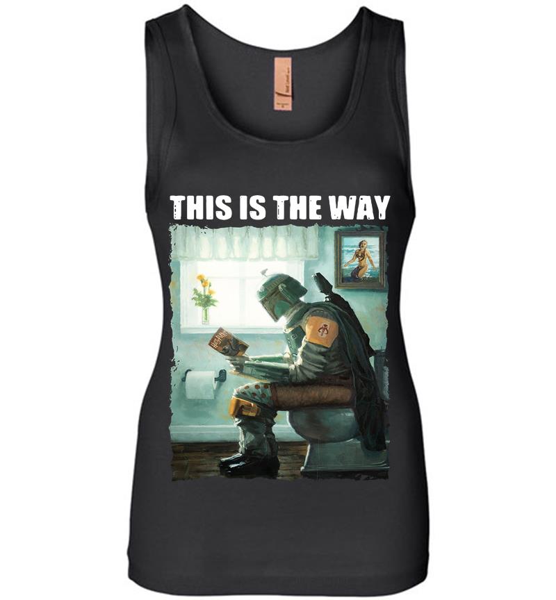 The Mandalorian Read Harry Potter This Is The Way Womens Jersey Tank Top