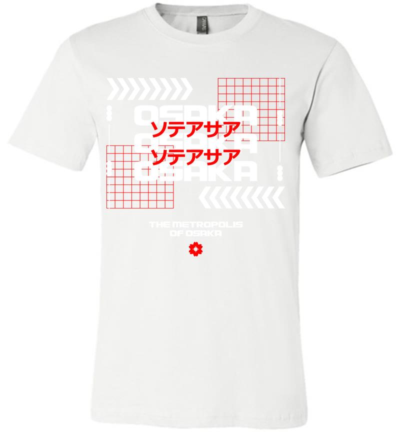 Inktee Store - The Metropolis Of Osaka Premium T-Shirt Image