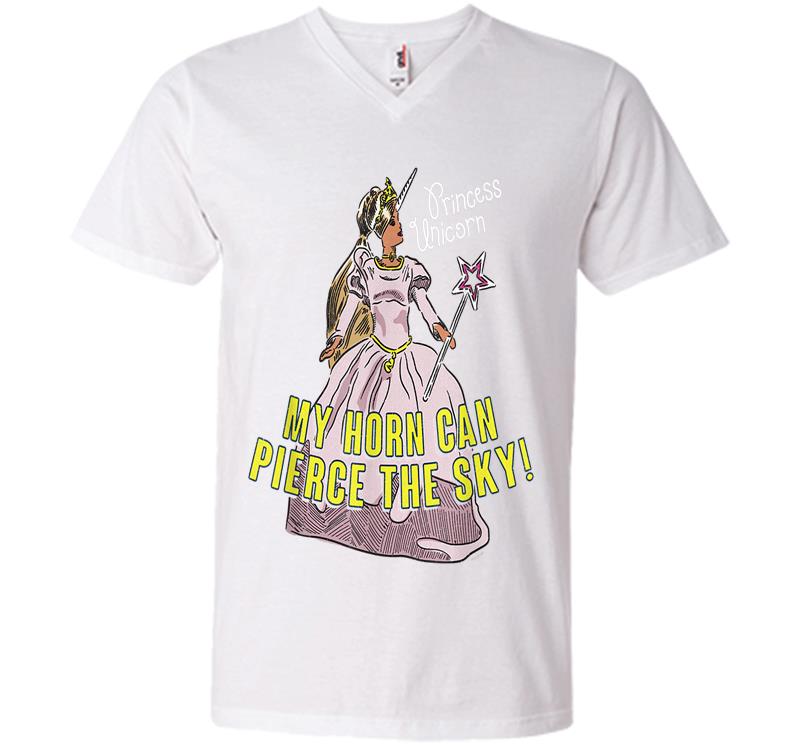 Inktee Store - The Office Princess Unicorn Funny - Official V-Neck T-Shirt Image