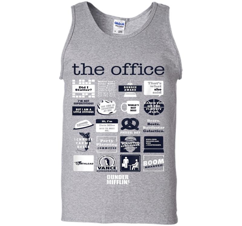 Inktee Store - The Office Quote Mash-Up Funny - Official Mens Tank Top Image