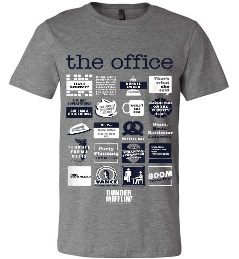 Inktee Store - The Office Quote Mash-Up Funny - Official Premium T-Shirt Image